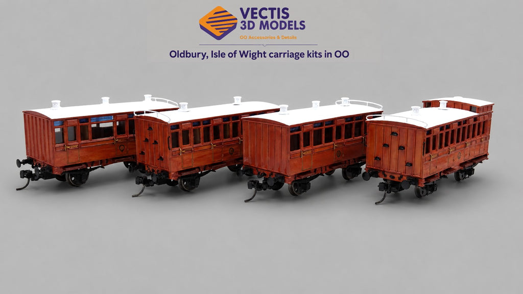 OO/4mm - Isle of Wight, Oldbury Carriages